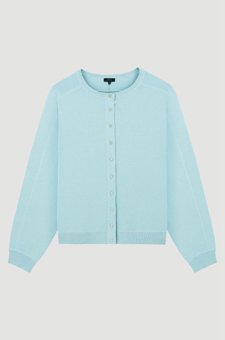 Kardigan z ozdobnymi przeszyciami Solar Obraz 3