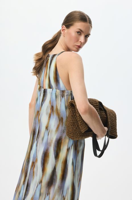 Wiskozowa sukienka z printem Solar Obraz 3