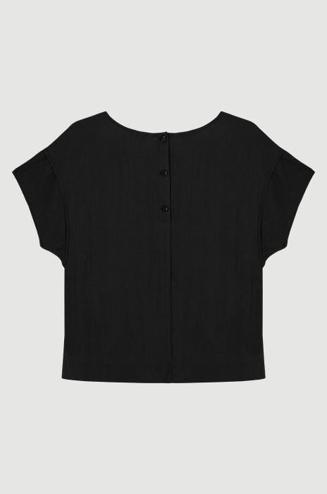 Bluzka z kreszowanej tkaniny Solar Obraz 4