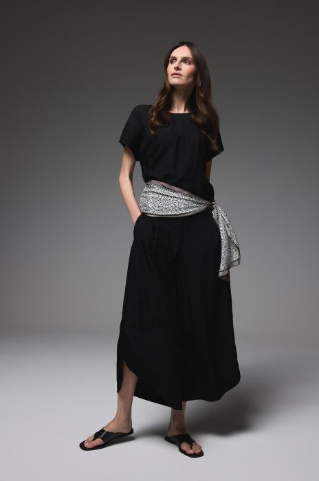 Bluzka z kreszowanej tkaniny Solar Obraz 1