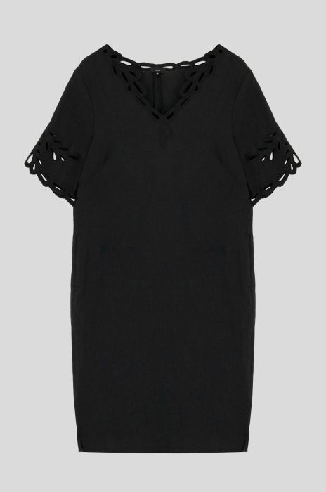 Lniana sukienka z ozdobnym haftem Solar Obraz 1