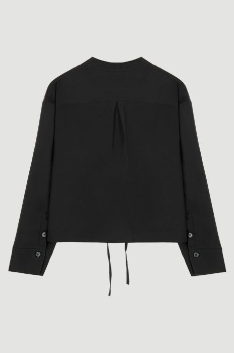 Czarna kurtka ze stójką Solar Obraz 6