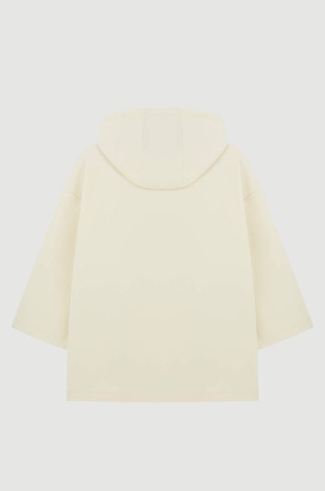 Beżowa bluza z autorską aplikacją Solar Obraz 6