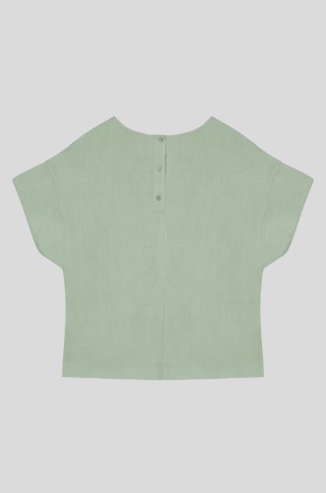 Lniana bluzka o swobodnym kroju Solar Obraz 4