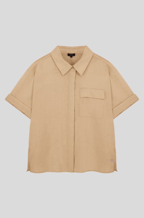 Lniana koszula z krótkim rękawem Solar Obraz 1