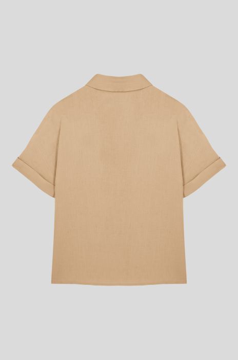 Lniana koszula z krótkim rękawem Solar Obraz 2