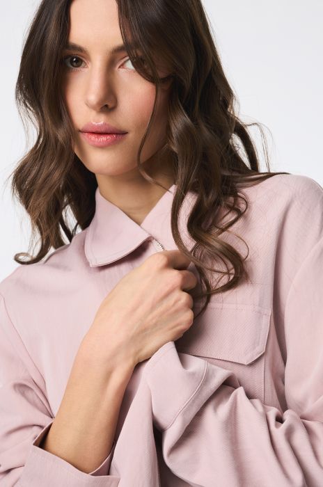 Jasnoróżowa kurtka Solar Obraz 3