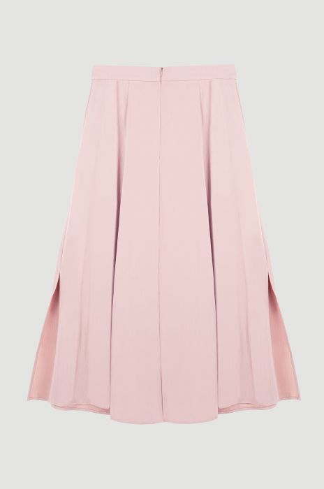 Spódnica midi z kreszowanego materiału Solar Obraz 5