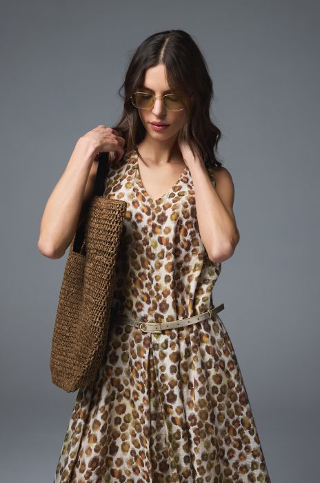 Sukienka maxi ze zwierzęcym printem Solar Obraz 3