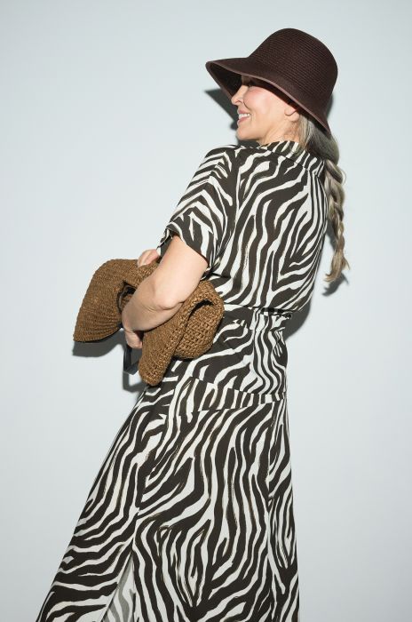 Wiskozowa koszula ze zwierzęcym printem Solar Obraz 3