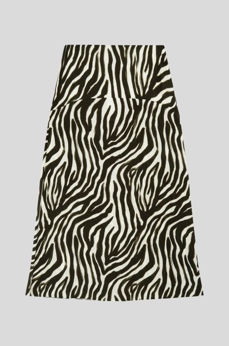 Wiskozowa spódnica ze zwierzęcym printem Solar Obraz 4