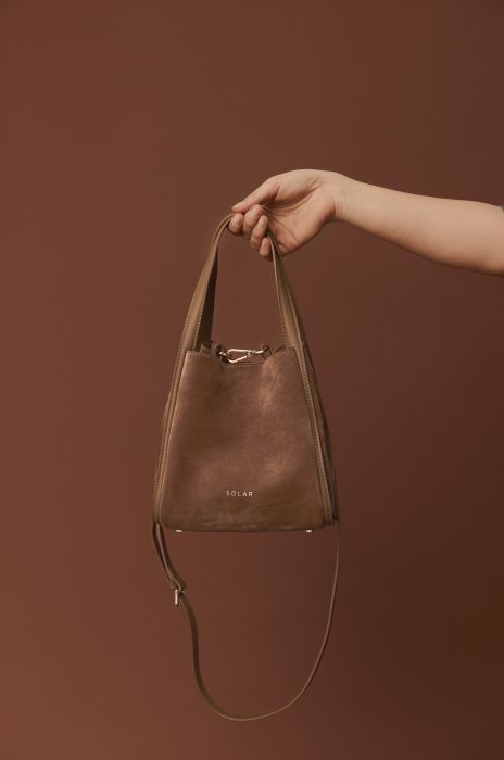 Torebka skórzana typu bucket Solar Obraz 2