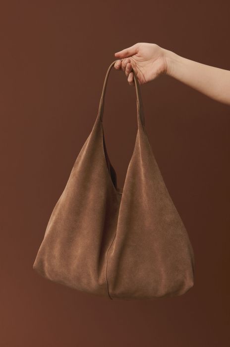 Brązowa skórzana torba typu shopper Solar Obraz 1