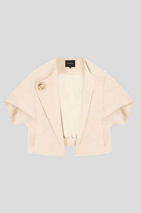 Lekki żakiet z biżuteryjnym zapięciem Solar Obraz 3