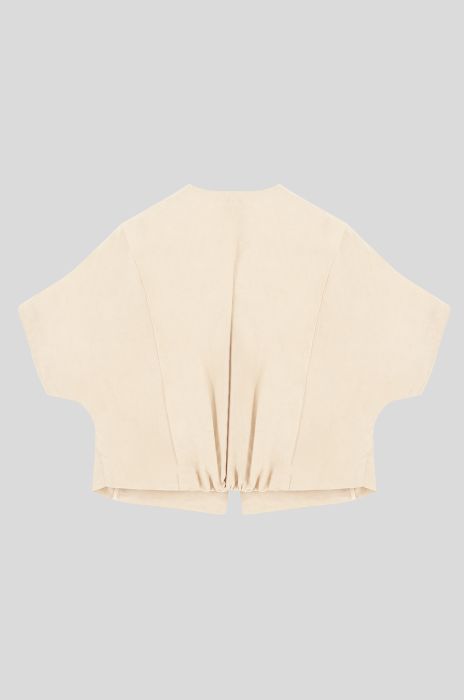 Lekki żakiet z biżuteryjnym zapięciem Solar Obraz 4