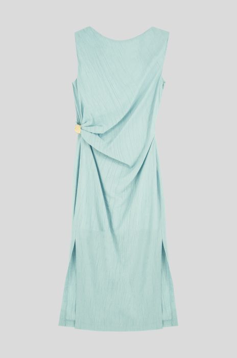 Błękitna sukienka z ozdobnym detalem Solar Obraz 4