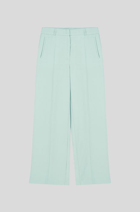 Błękitne spodnie z prostą nogawką Solar Obraz 2