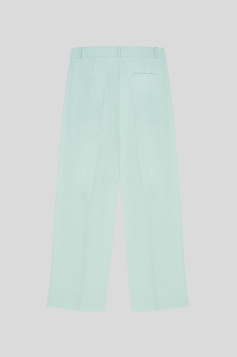 Błękitne spodnie z prostą nogawką Solar Obraz 3