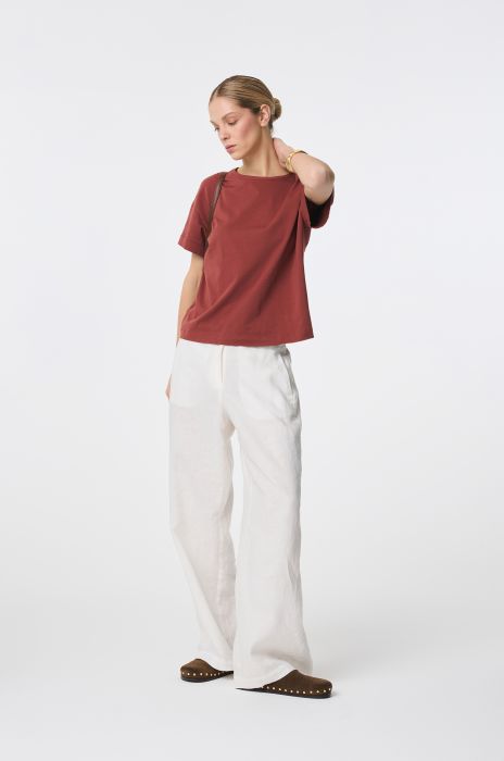 Bawełniana bluzka z krótkim rękawem Solar Obraz 1