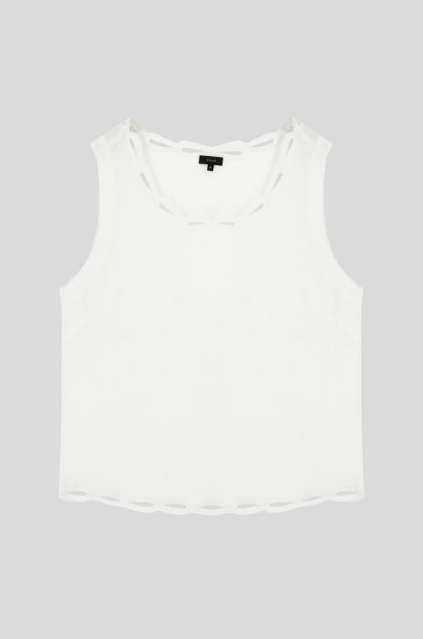 Lniany top z ażurowym wykończeniem Solar Obraz 3