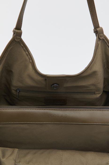 Torebka shopper khaki Solar Obraz 5