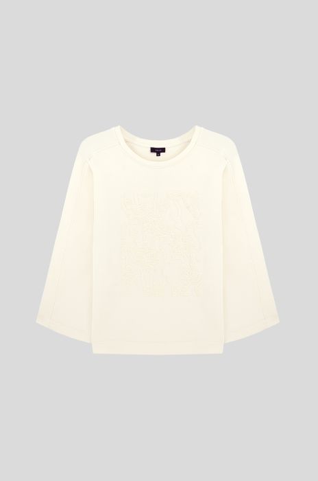 Bluza z haftowanym motywem kwiatowym Solar Obraz 4