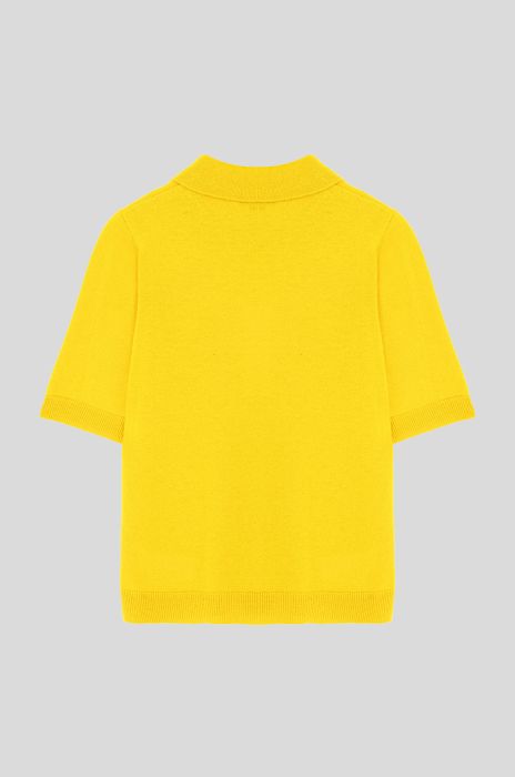 Bluzka polo z wełny merino Solar Obraz 5