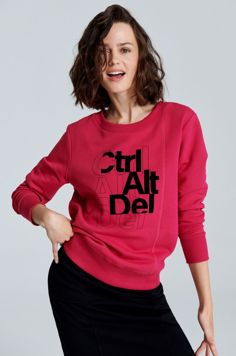 Bawełniana bluza z nadrukiem