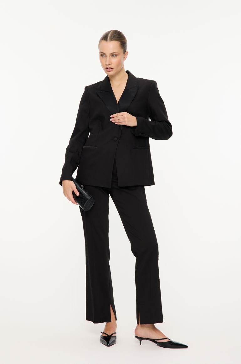 Jednorzędowa marynarka z bawełną