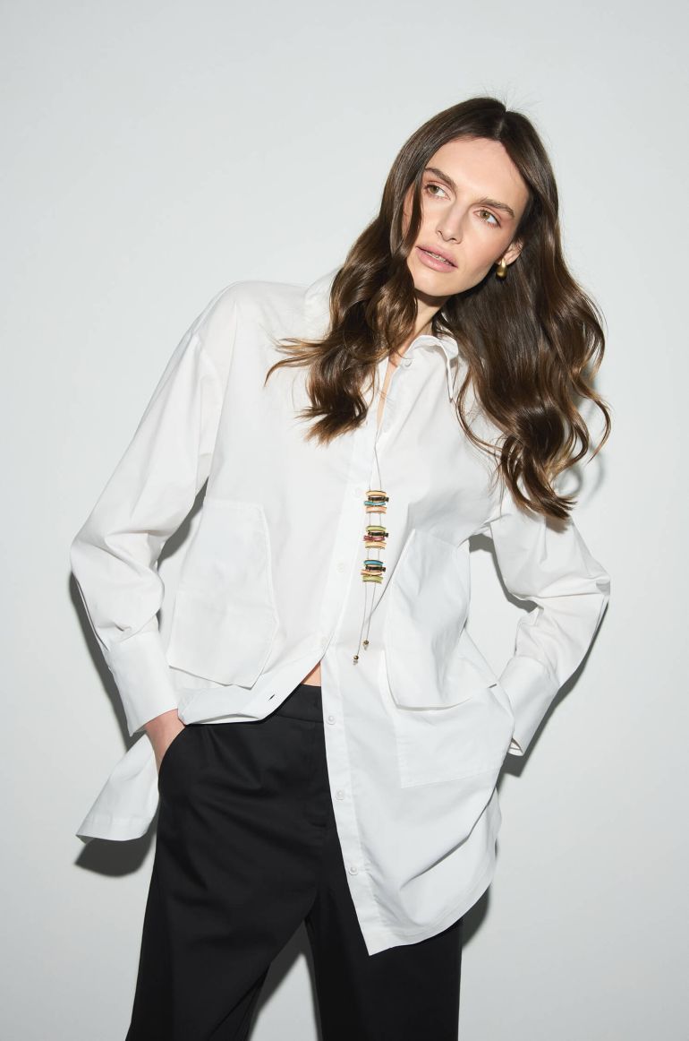 Biała koszula oversize