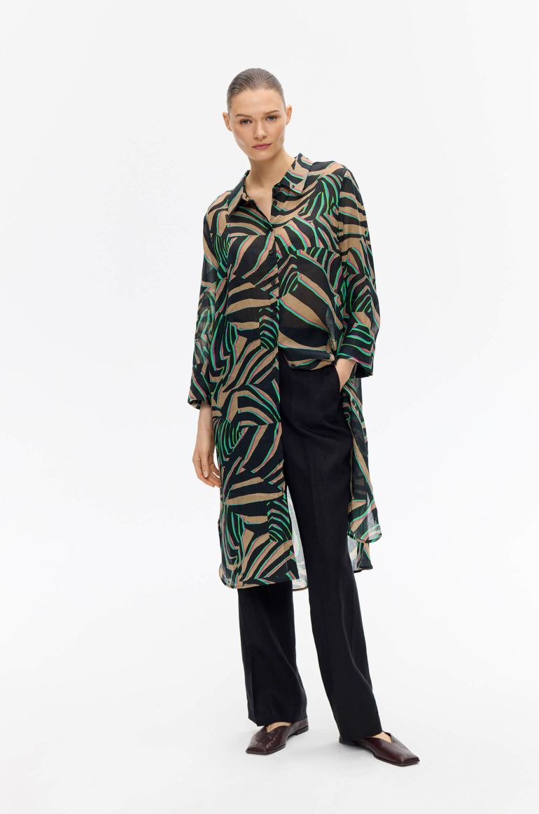 Koszula oversize w zwierzęcy print