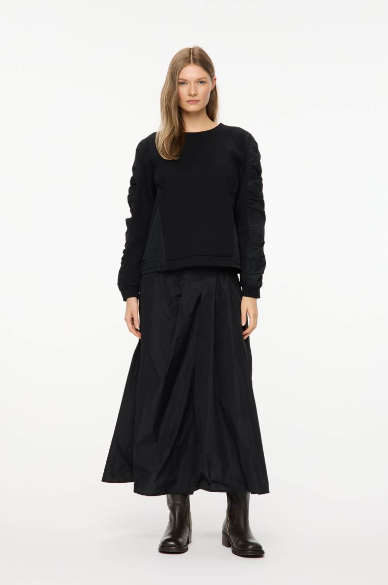 Czarna bluza z bawełną