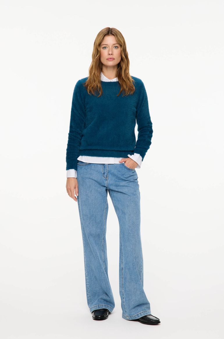 Sweter z puszystej dzianiny