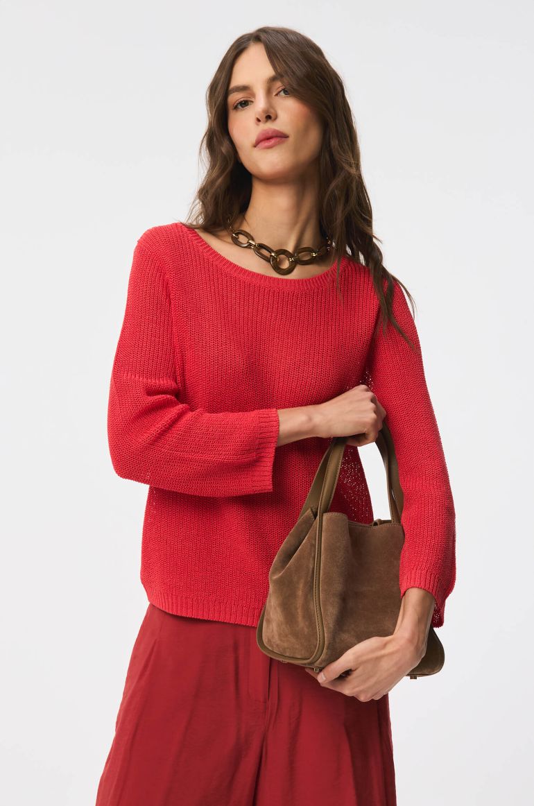 Dzianinowy sweter z wiskozą