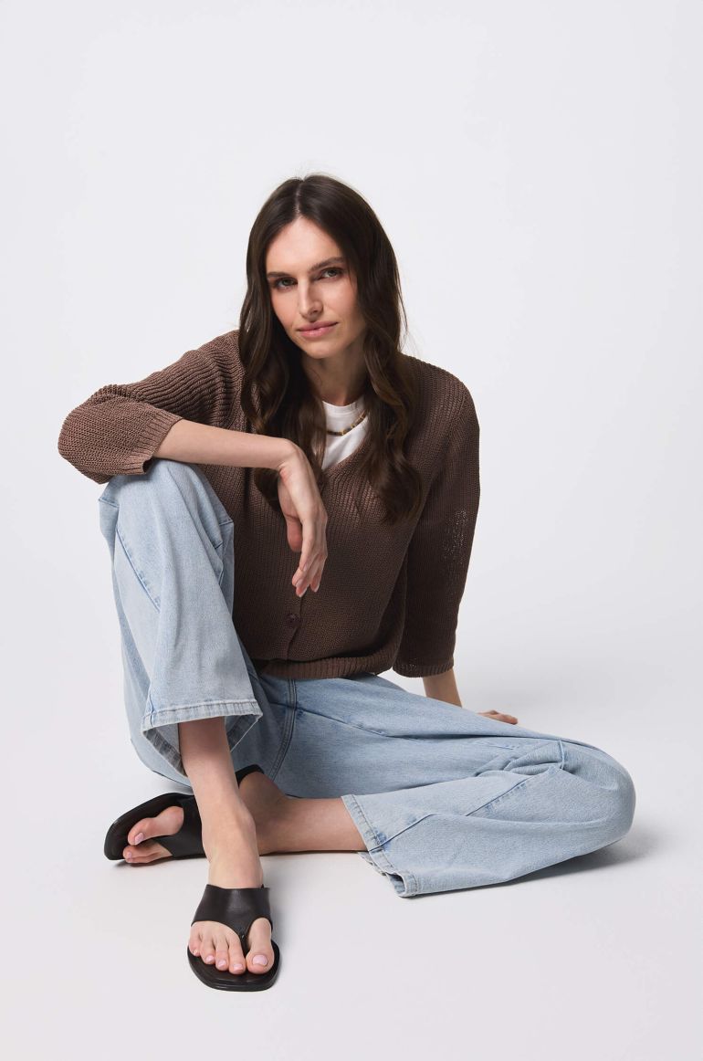 Kardigan z rękawem 3/4