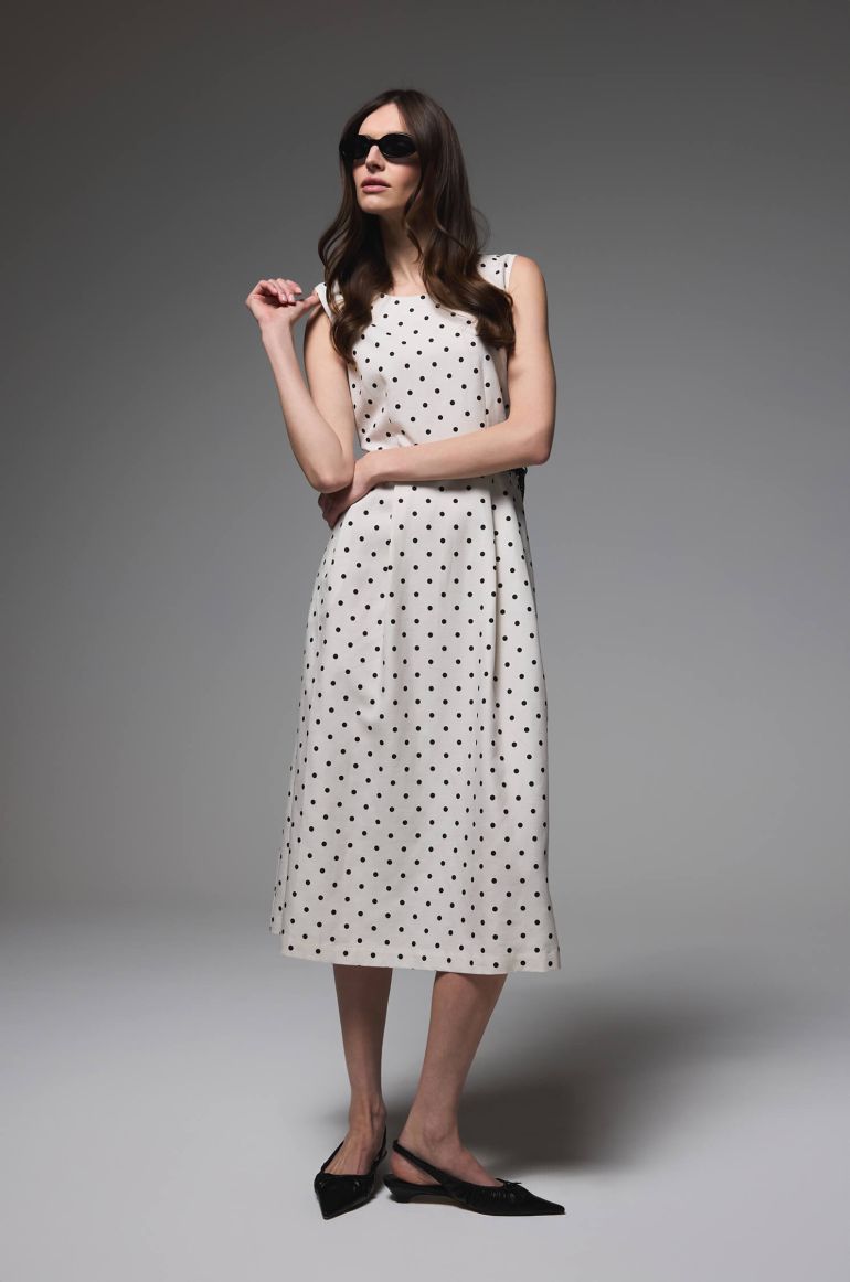 Sukienka midi w grochy