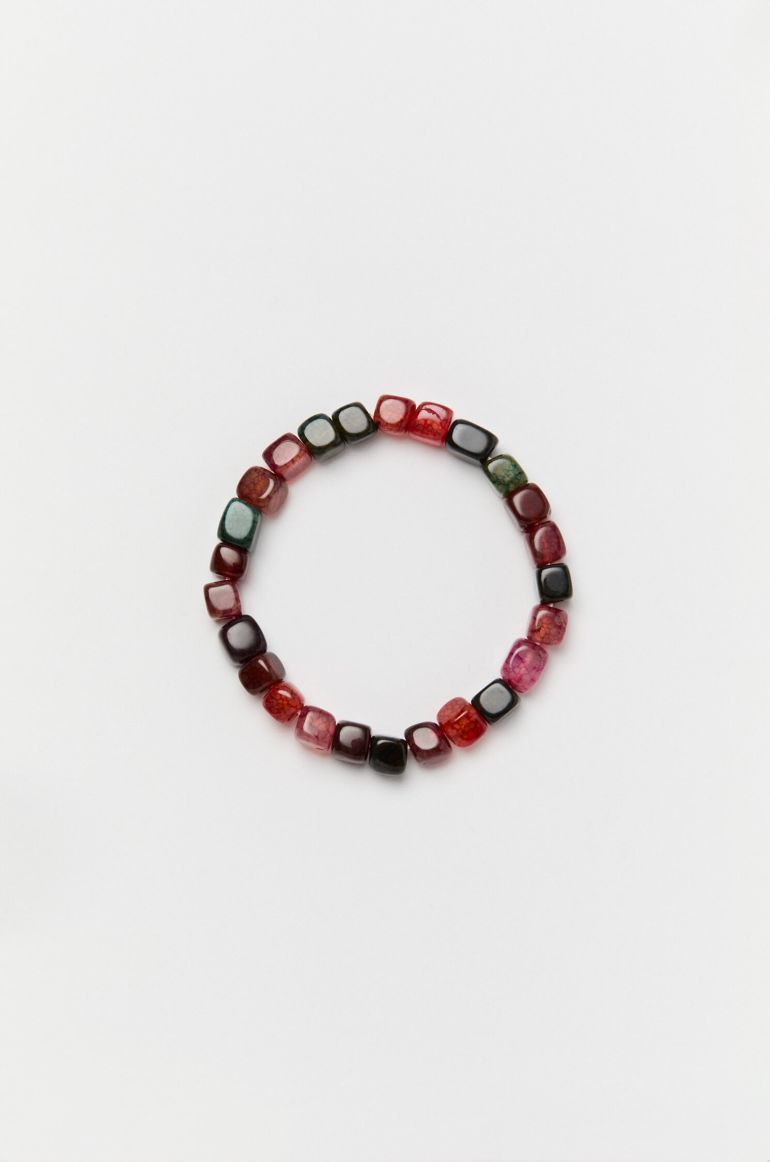 Bransoletka z koralikami w odcieniach brązu