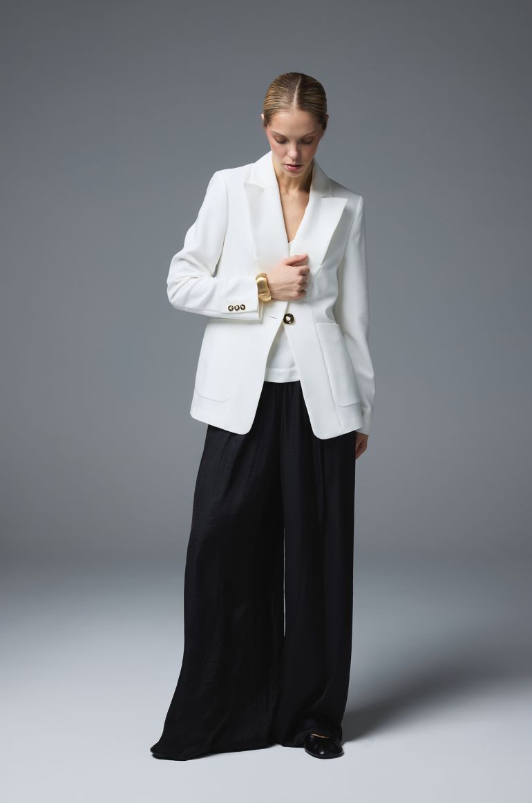 Taliowana marynarka w kolorze ecru