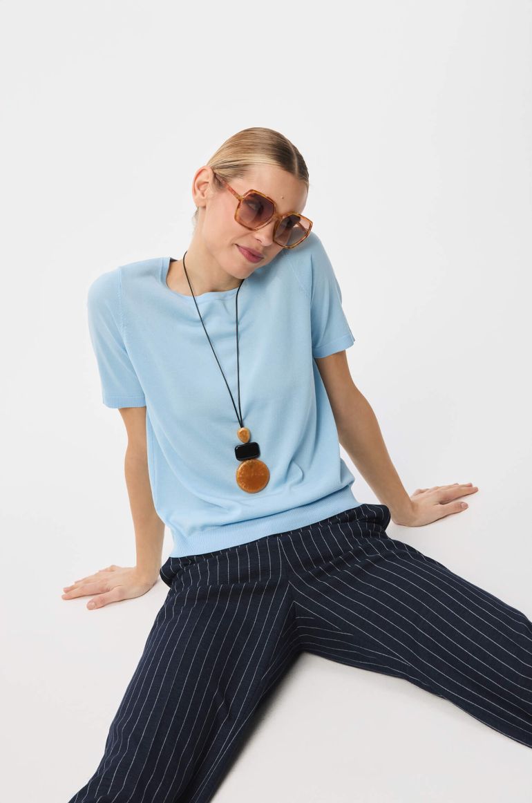 Dzianinowa bluzka z wiskozą