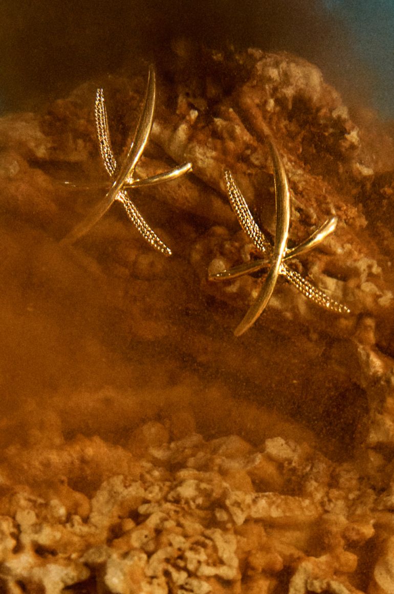 Kolczyki w kształcie rozgwiazdy