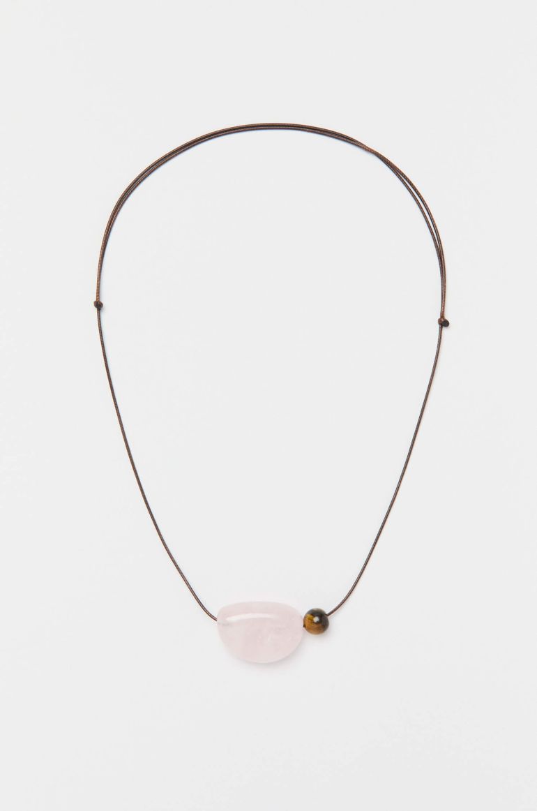 Naszyjnik z kwarcową zawieszką