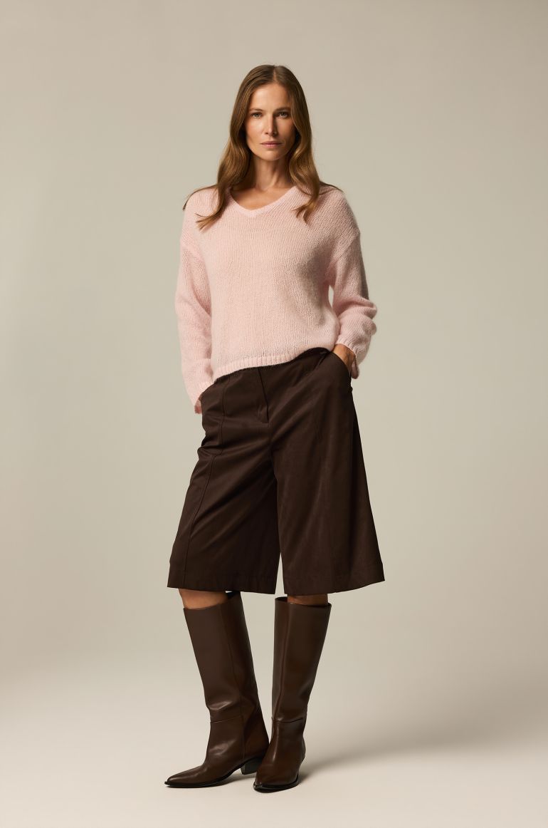 Sweter z moherem i wełną