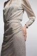 Sukienka mini z połyskującej tkaniny Solar Obraz 4