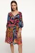 Sukienka z wiskozy w kolorowy print Solar Obraz 3