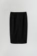 Ołówkowa spódnica z ozdobnymi guzikami Solar Obraz 3