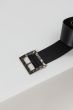 Skórzany pasek z kwadratową klamrą Solar Obraz 2