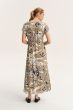 Wiskozowa sukienka z printem Solar Obraz 4