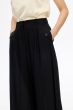 Czarne spodnie wide leg Solar Obraz 3