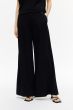 Czarne spodnie wide leg Solar Obraz 2