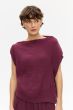 Top w kolorze marsala Solar Obraz 2
